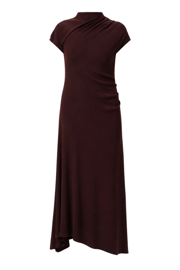 Citizens of Humanity Kira Sculptural Dress - Mahogany