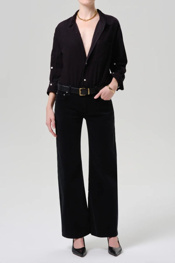 Citizens of Humanity Nora Corduroy Trouser Leg Trousers - Charcoal