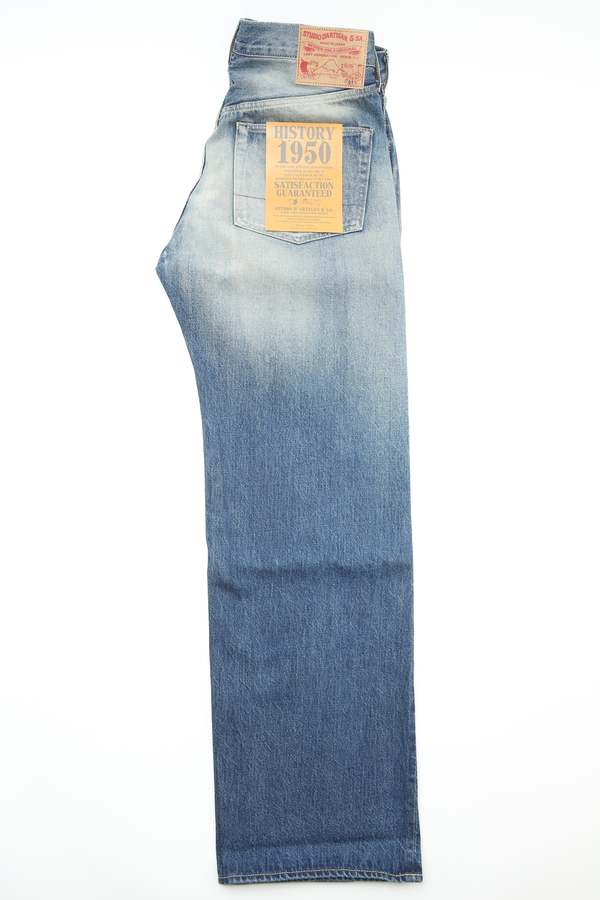 Studio D'Artisan D1844UW 1950's Washed Regular Straight Jeans