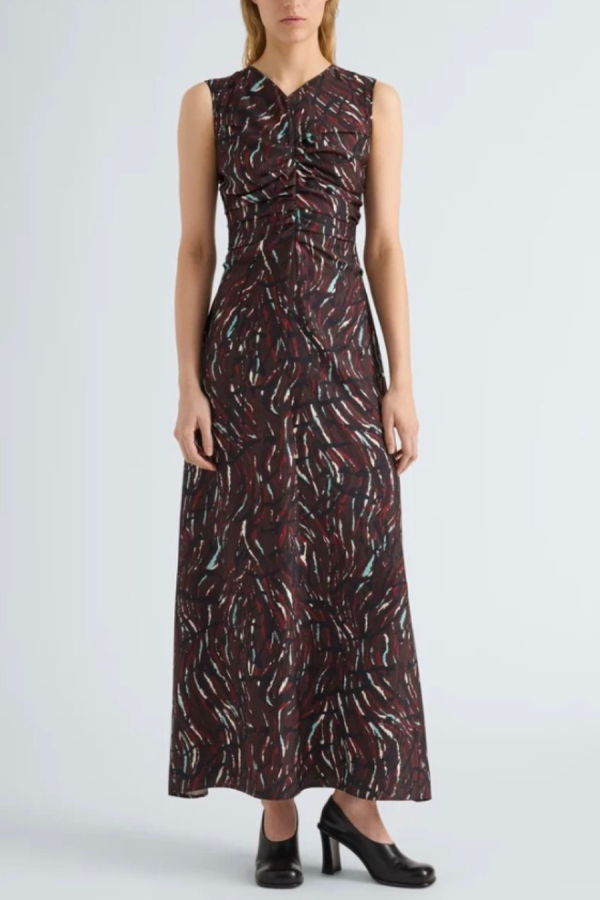 Proenza Schouler Clem Dress - Coffee Multi