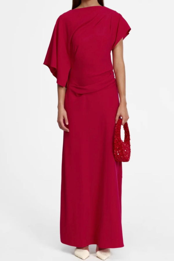 Acler Lansvale Maxi Dress - Berry