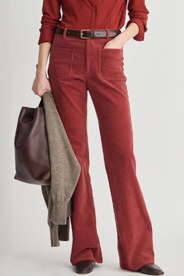 Apiece Apart Charle Flare Trouser - Cinnamon