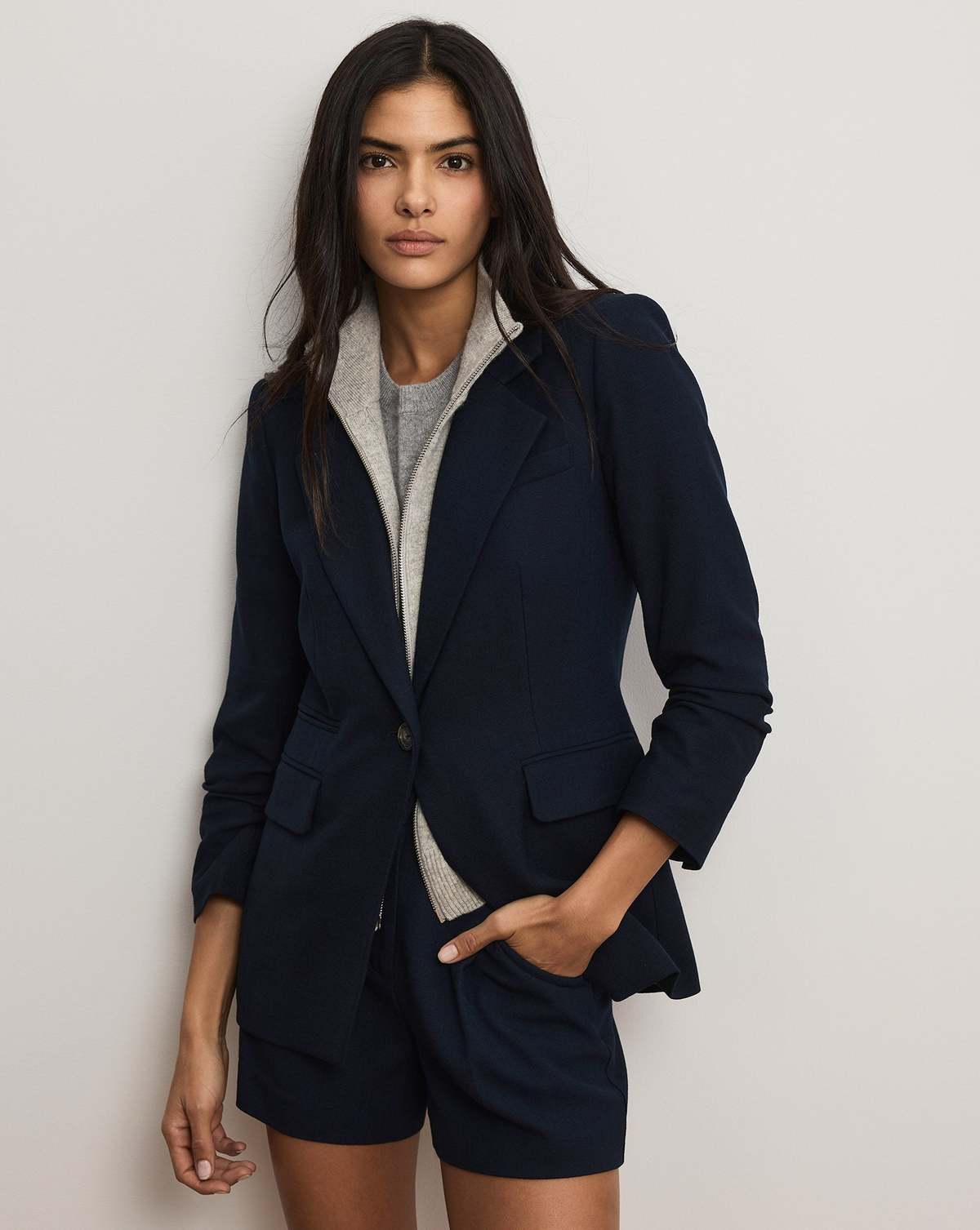 Veronica Beard Uptown Merino Wool-Cashmere Dickey - Image 3 of 4