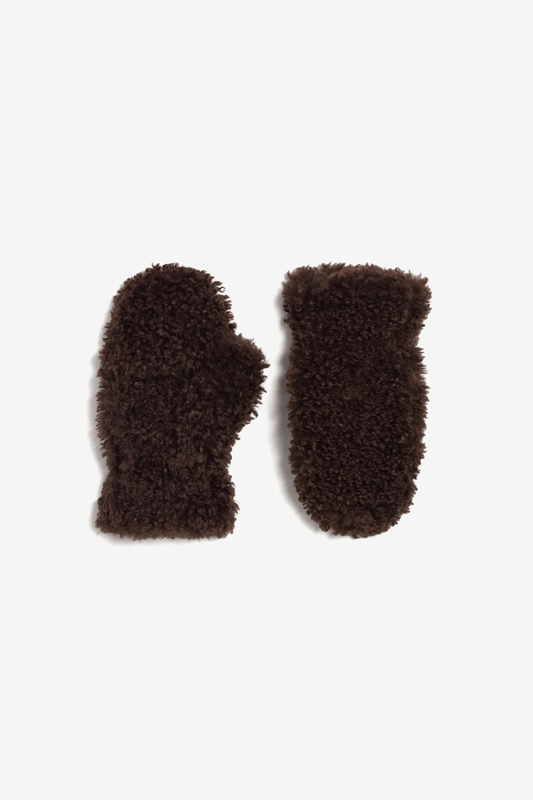 APPARIS Coco Bouclette Gloves - Brown