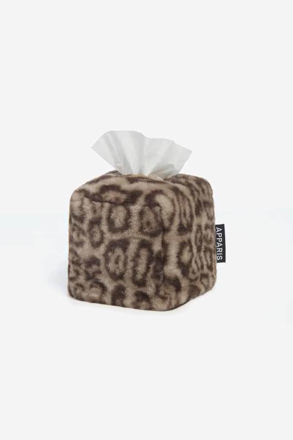 APPARIS Davey Tissue Box Cover - Light Leopard