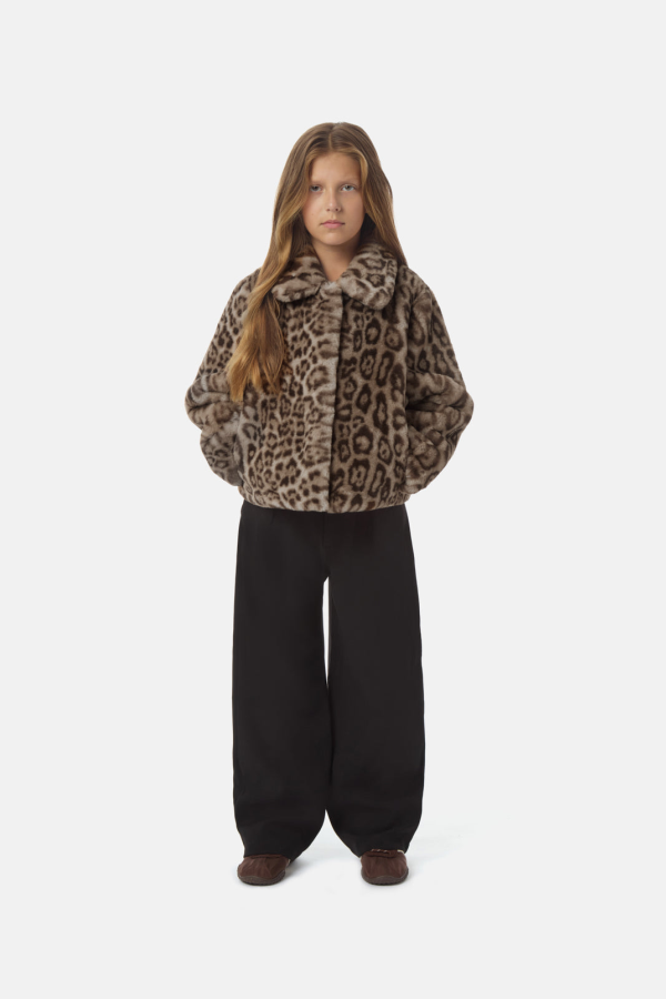KIDS APPARIS Elis Leopard Coat