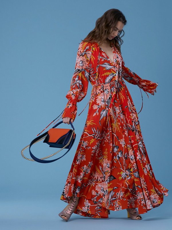 chinese dress ladies 70s DVF Slip Dress | XS - S