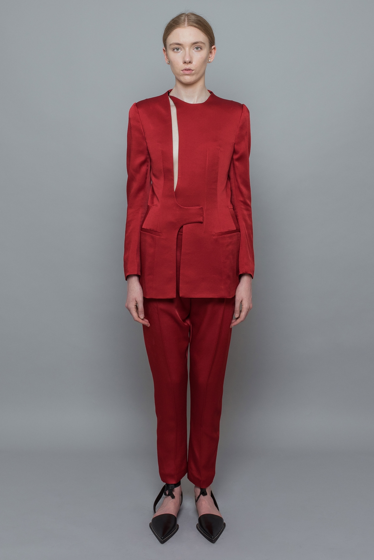 Haider Ackermann Open Back Jacket - Red | Garmentory