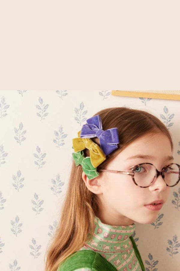 KIDS HELLO SIMONE Velvet Knot Hair Bow