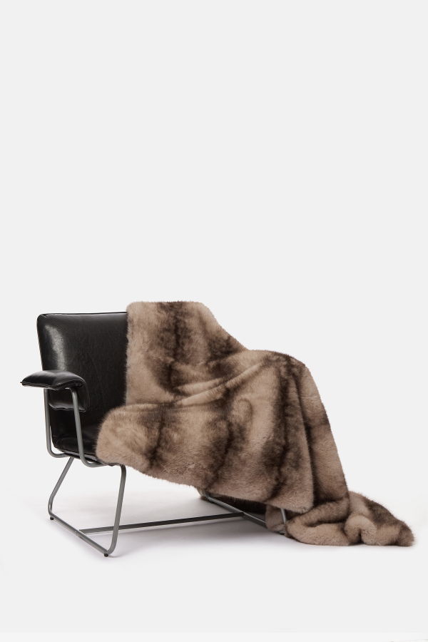 APPARIS Brady Mink Blanket - Grey Mink