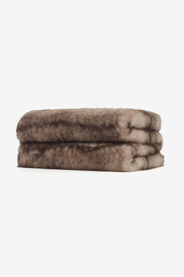 APPARIS Brady Mink Blanket - Grey Mink