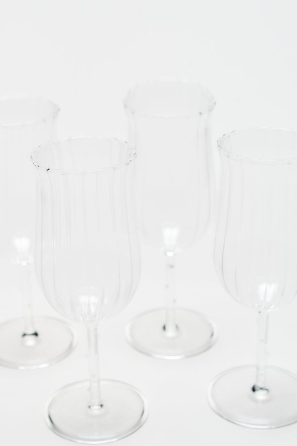 Sophie Lou Jacobsen Tulip Wine Glass Set - Clear