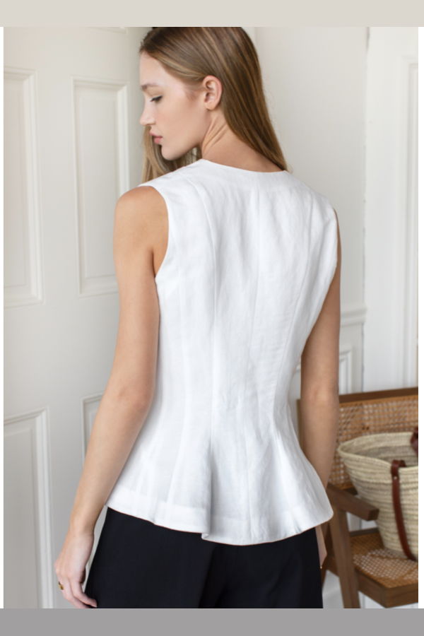Emerson Fry Iris Sleeveless Top - Ivory
