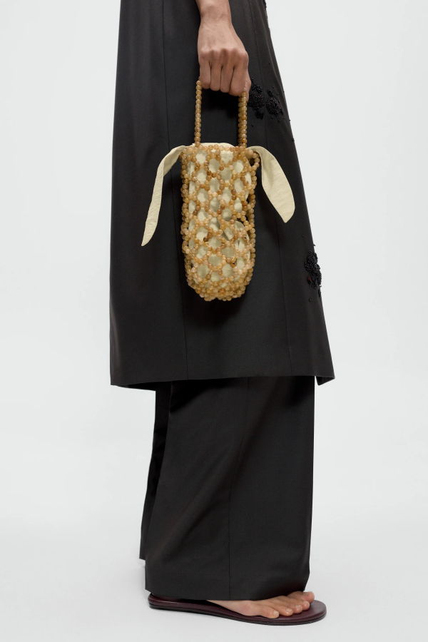 Cordera Handmade Beaded Jaspe Meil Bag