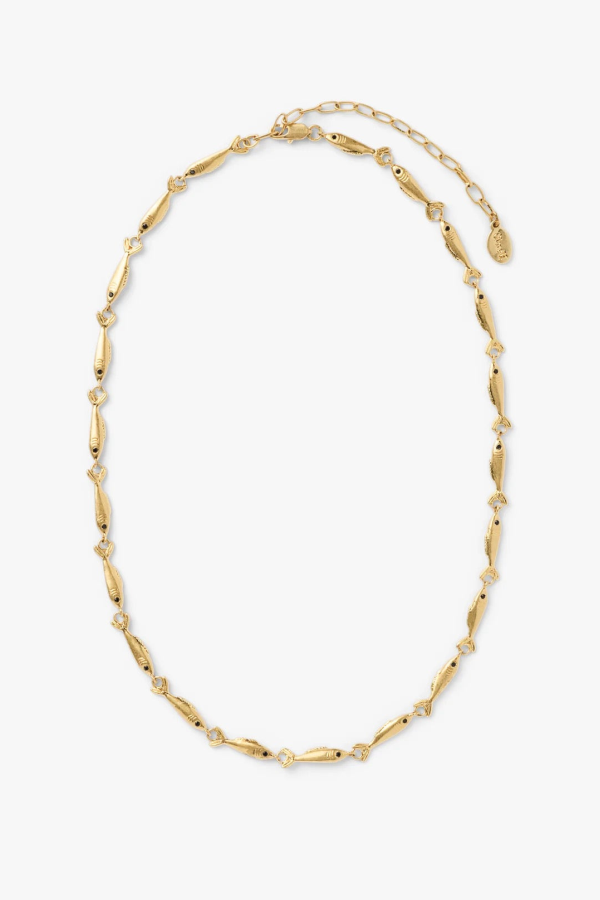 Clare V. Sardine Chain Necklace - Gold