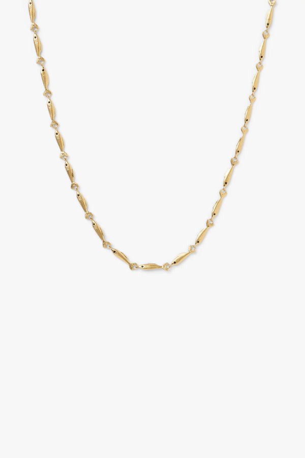 Clare V. Sardine Chain Necklace - Gold