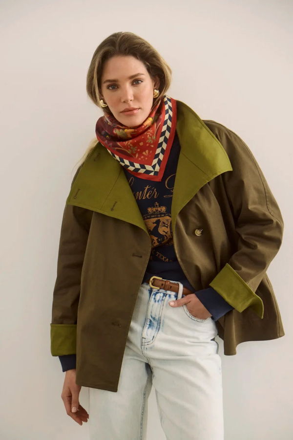 Hunter Bell Howell Cropped Trench Coat