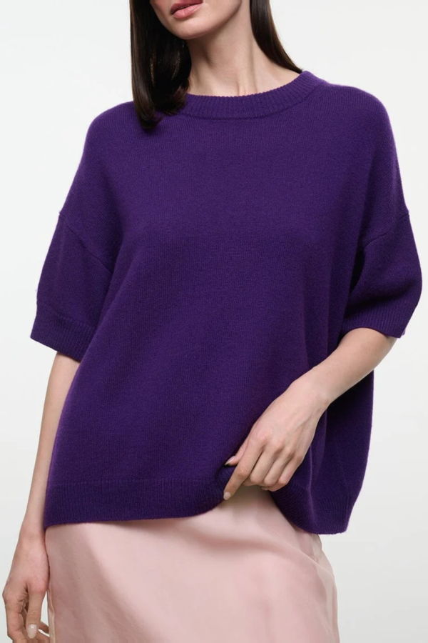 Staud Sorrento Cashmere Sweater - Cosmos