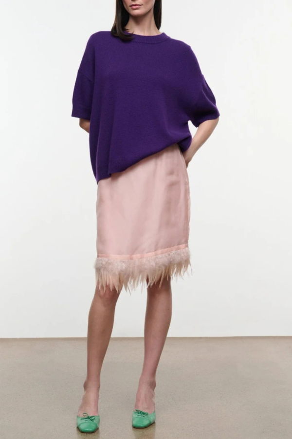 Staud Sorrento Cashmere Sweater - Cosmos