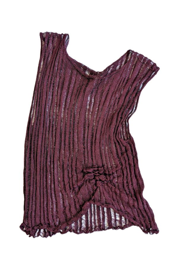 heyzoemay Linen Tank - Aubergine