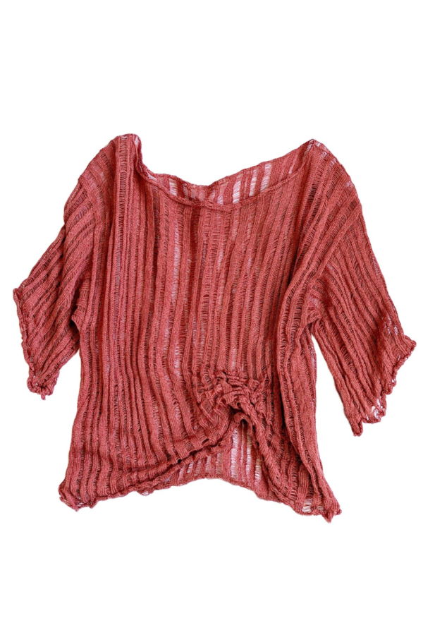 heyzoemay Linen Tee - Coral
