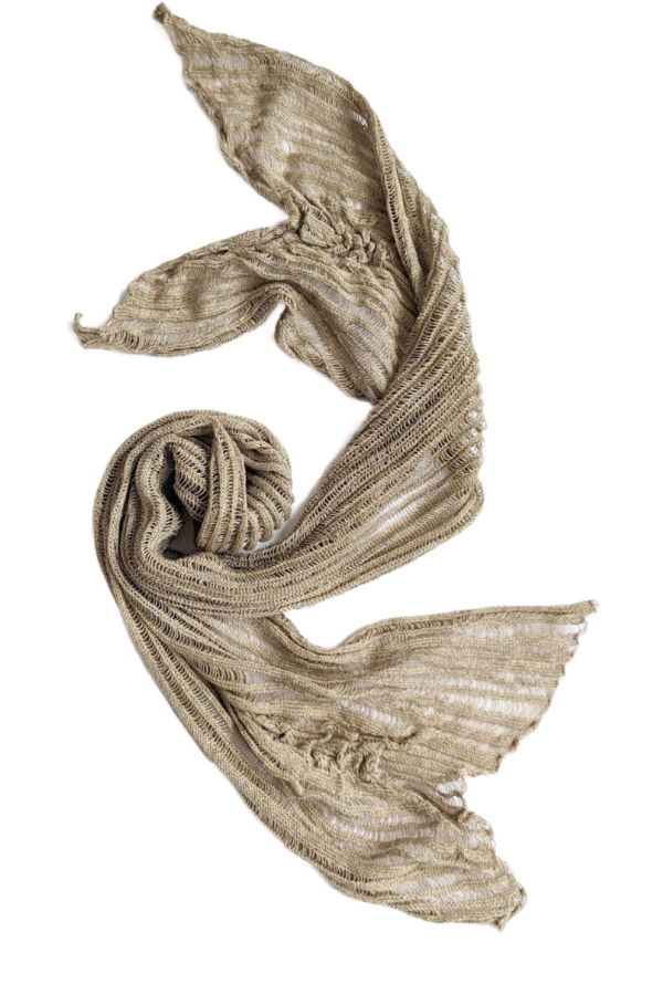 heyzoemay Roan Linen Scarf - Undyed