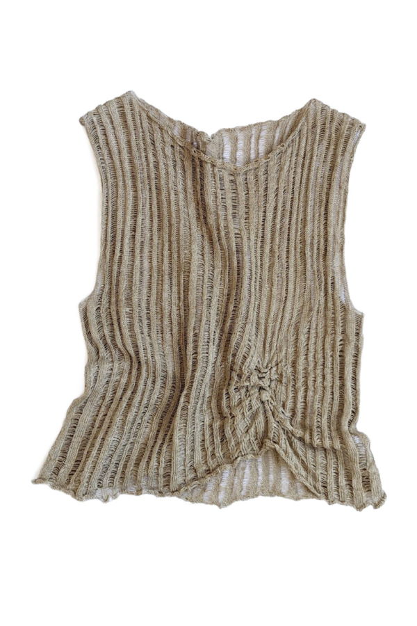 heyzoemay Roan Linen Tank - Undyed