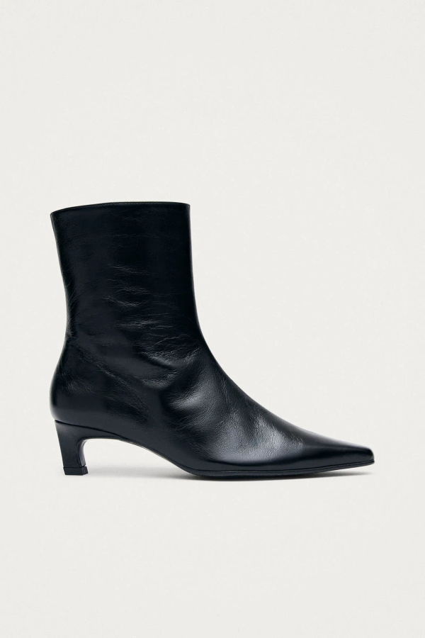 Alohas Ambar Rift Ankle Boots - Black Leather