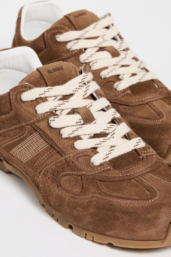 Alohas Tb.56 Suede Leather Sneakers - Suede Brown Leather
