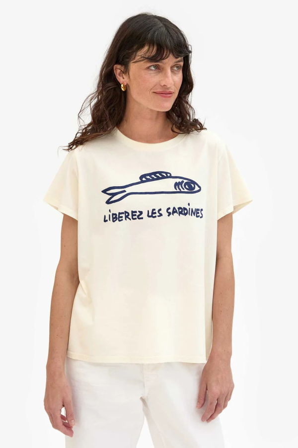 Clare V. Liberez Les Sardines Tee