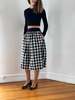 Vintage Issey Sport Plaid Cotton Skirt - Thumbnail 1