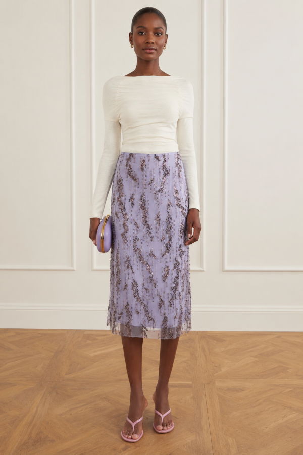 Staud Aviva Skirt - Lilac