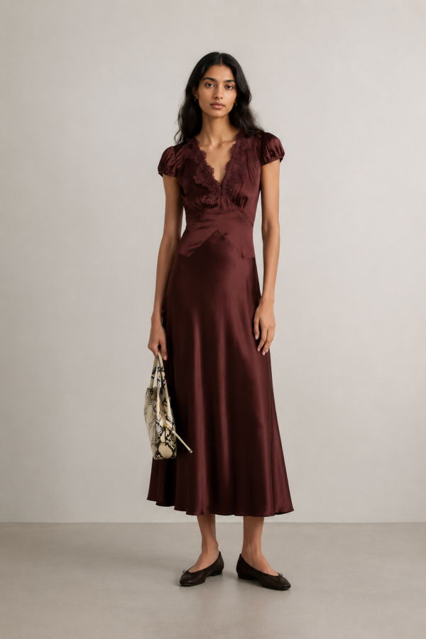 DÔEN Coraline Dress - Equestrian Brown