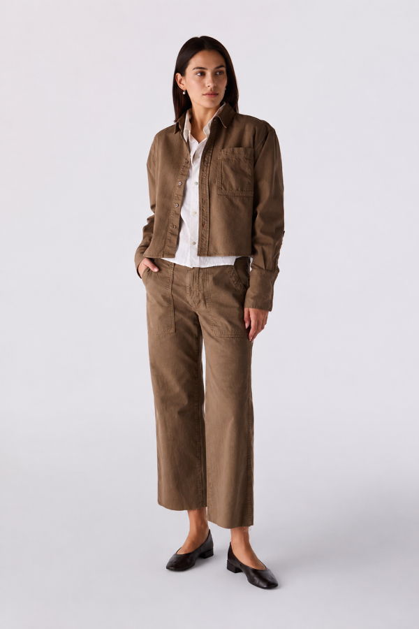amo denim Easy Army Slouch Crop Pants - Root