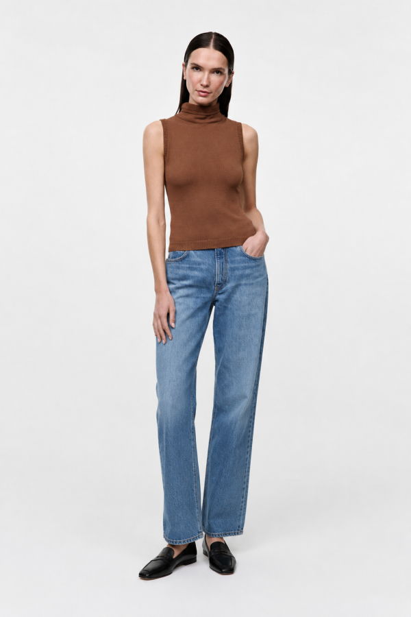 Staud Montclair Top Sweater - Cigar