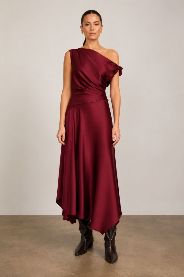 Staud Portia Silk Dress - Carmino