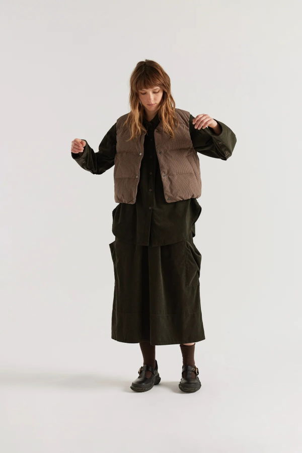 Kloke Static Quilt Vest - Cocoa