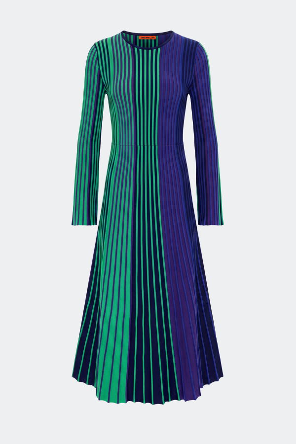 Simon Miller Celia Knit Dress - Cool Tone Rib