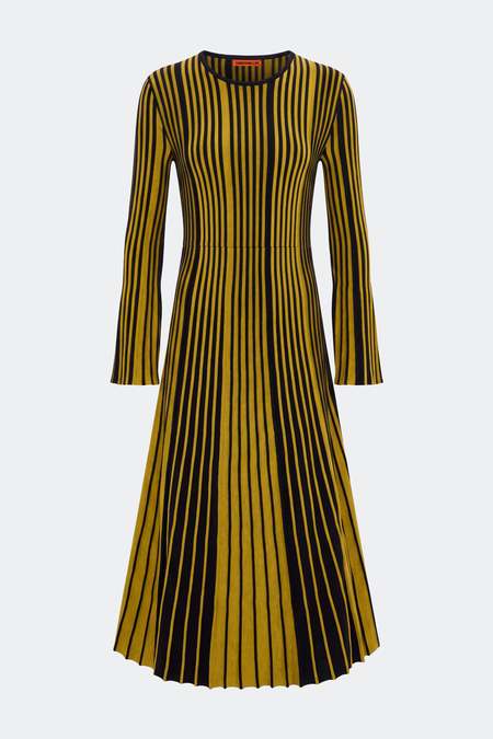 ora knit midi dress THE Crinkled - Blue Sir the label