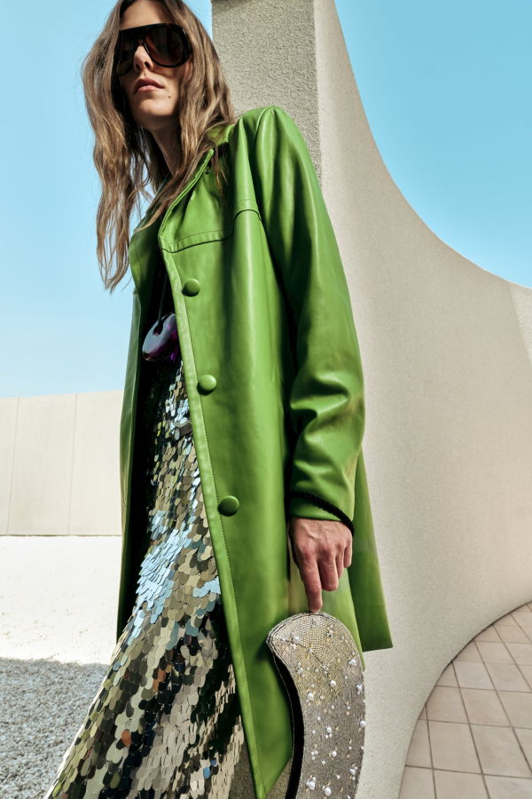 Simon Miller Margot Vegan Leather Jacket - Matcha