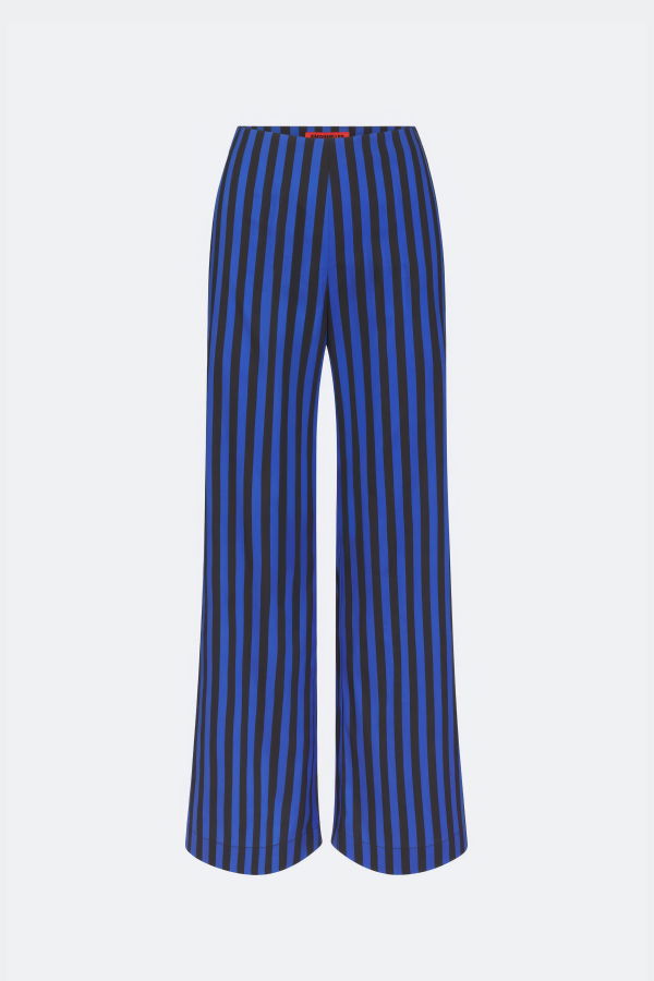 Simon Miller Pia Poplin Pant - Cobalt Stripe