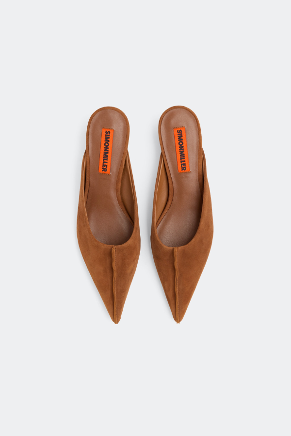 Simon Miller Suede Arrow Mule - Sepia Brown