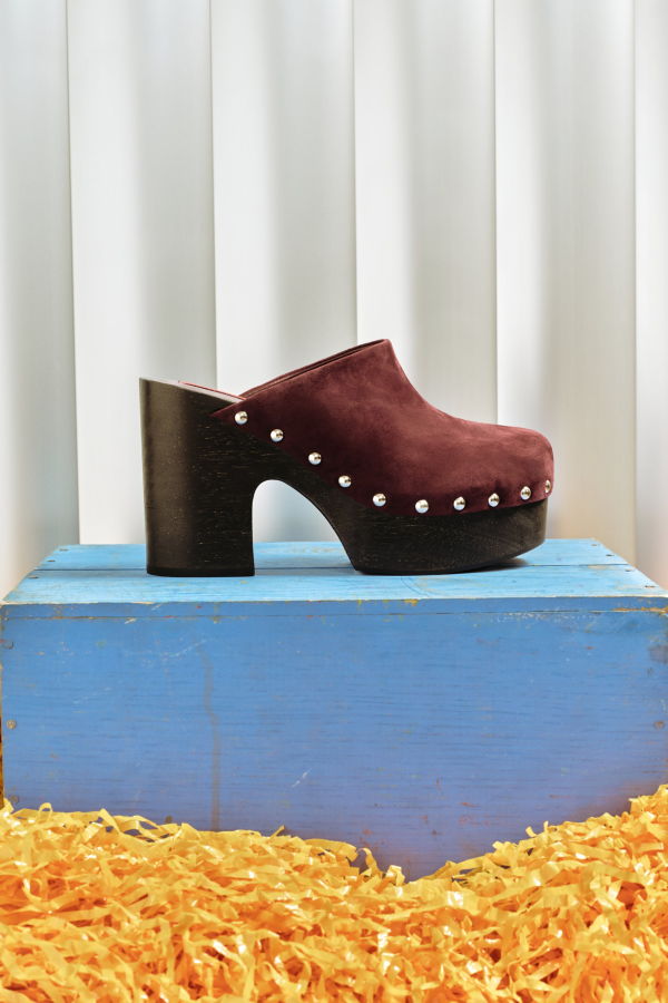Simon Miller Suede Sol Platform Clog - Bordeaux