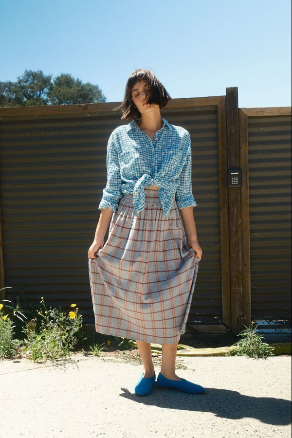 Ace & Jig Rara Midi Skirt - Eyeshadow