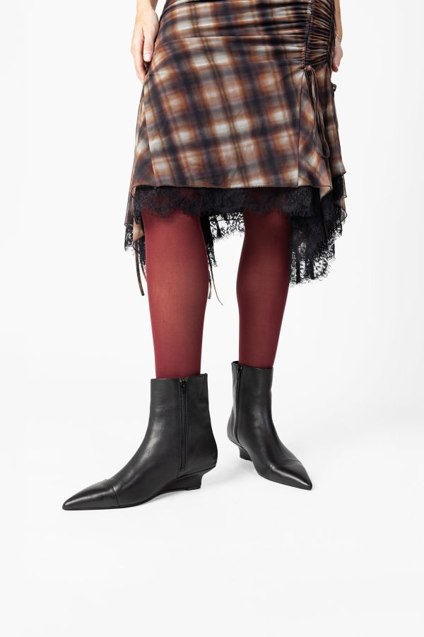INTENTIONALLY __________. Lexicon Micro Wedge Heel Ankle Boot