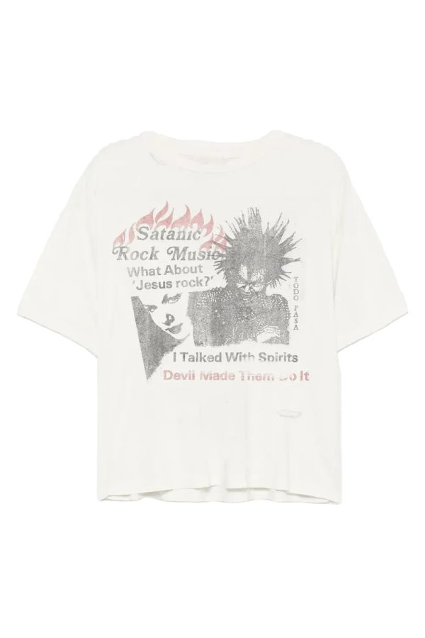 Toto Pasa Satanic Rock Music Tee