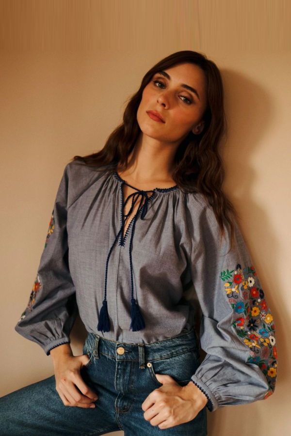Mille Lara Embroidered Top