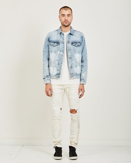 pastel purple denim jacket