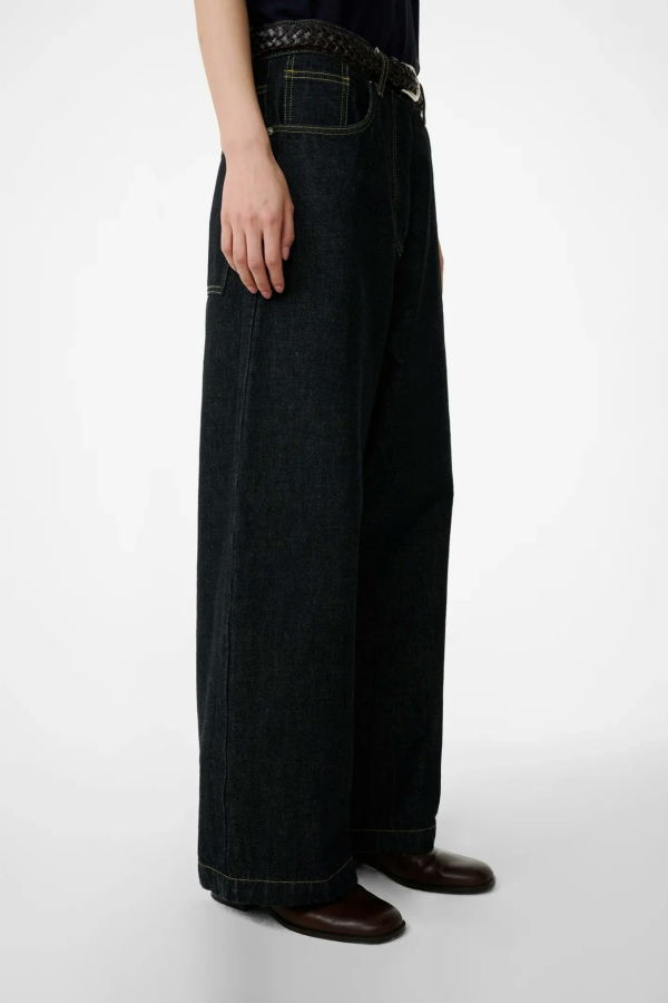 Studio Nicholson Neive Curved Leg Pant - Black