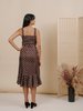 Wolcott : Takemoto Flo Dress - Brown Polka Dot Silk - Thumbnail 4